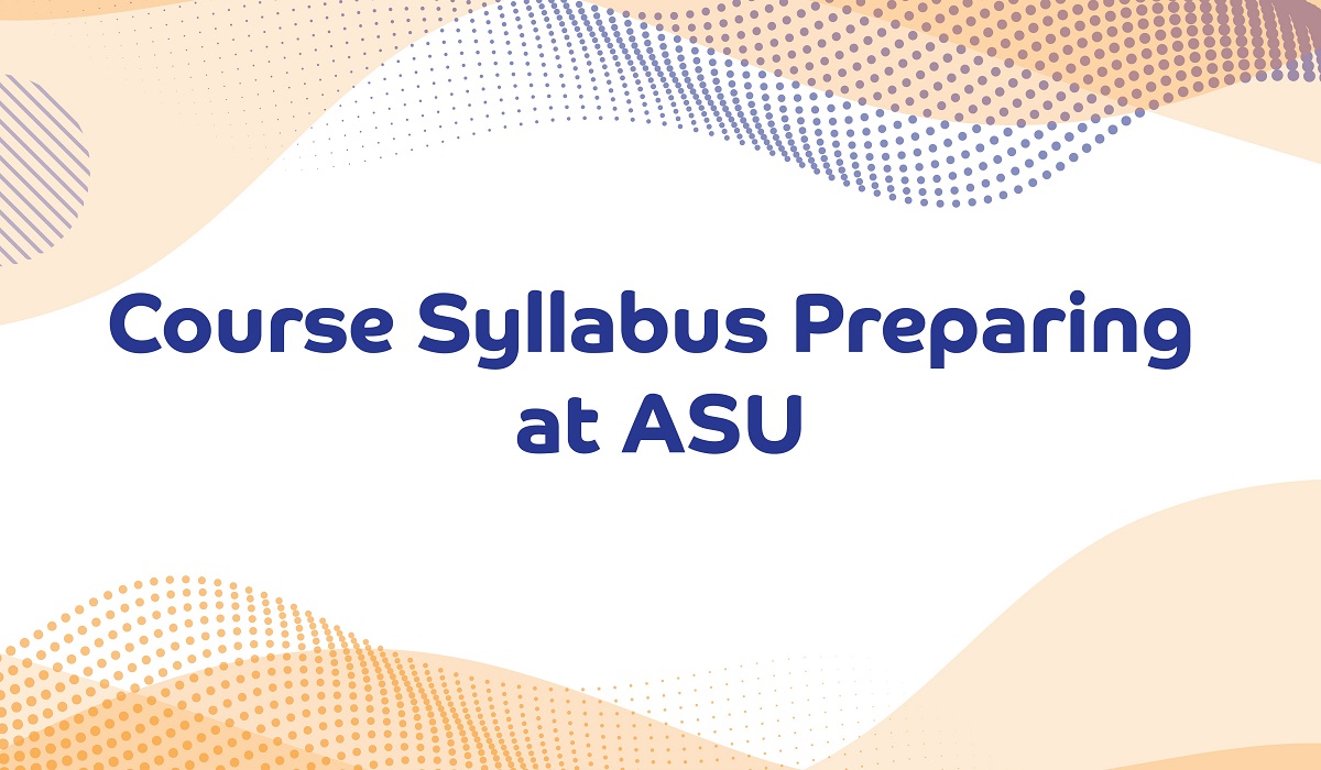 Course Syllabus Preparing